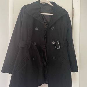 Black pea coat